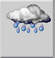 Partly cloudy, Moderate rain