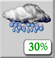 Chance Showers. Chance for Measurable Precipitation 30%