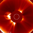 Latest LASCO C2 image of the Sun