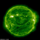 Click for time-lapse image of the sun