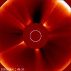 Latest LASCO C2 image of the Sun